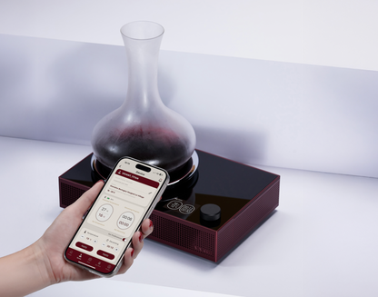 Titan Portable Electronic Decanter Chiller｜Limited-time New Year Gift: 4 Handmade Burgundy Glasses