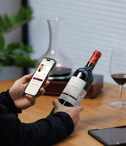 Titan Portable Electronic Decanter Chiller｜Limited-time New Year Gift: 4 Handmade Burgundy Glasses