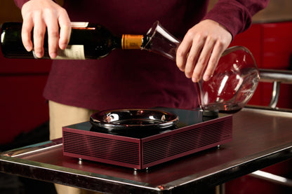 Titan Portable Electronic Decanter Chiller｜Limited-time New Year Gift: 4 Handmade Burgundy Glasses